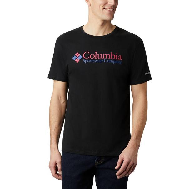 Columbia CSC Basic Logo T-Shirt Men Black USA (US876980)